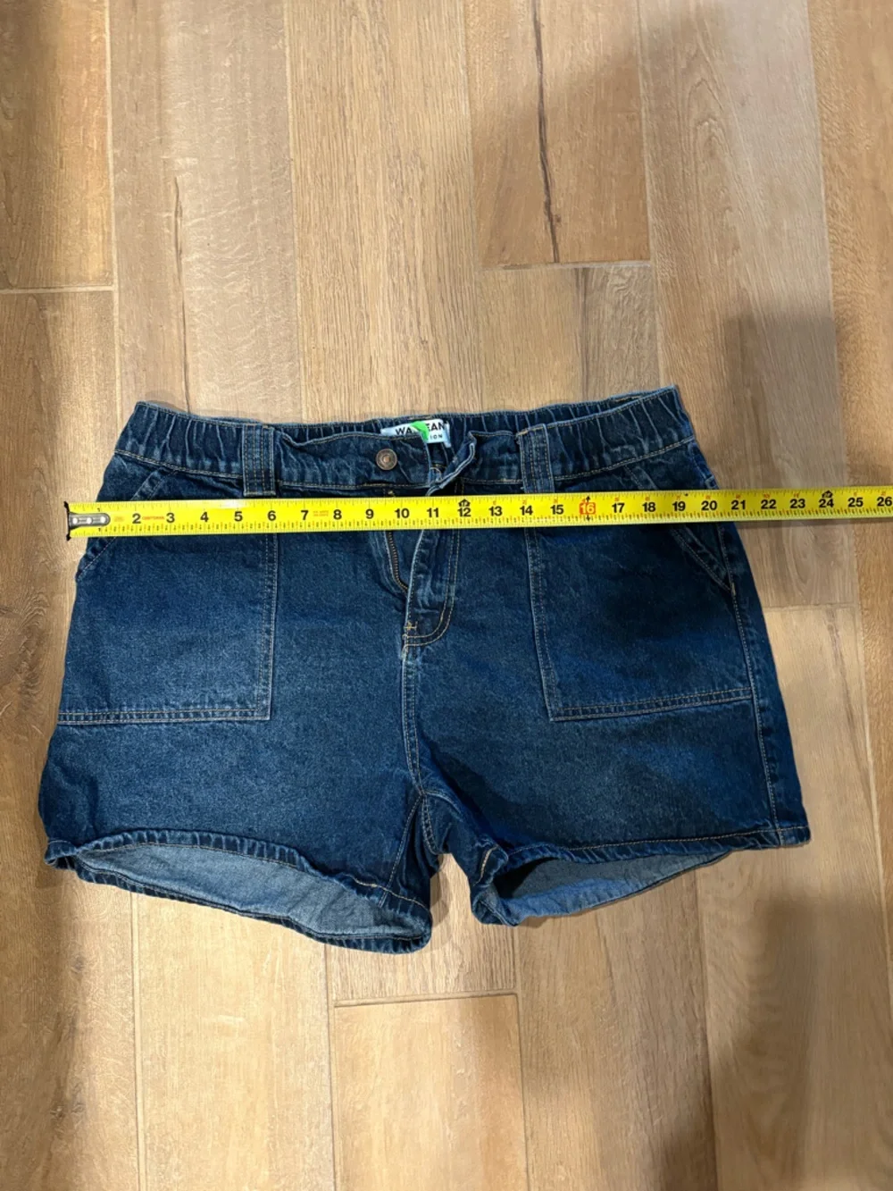 Denim Utility Women’s Shorts - Dark Blue - Picture 3 of 5